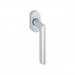 Swivel-folding handle for PVC windows Stockholm, aluminum