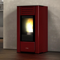 Pellet thermo stove with water circuit COLA TERMO PERLA 12.5 kW, stylish and efficient heating device