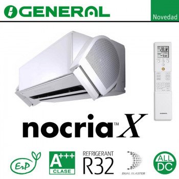 Спліт-система 1x1 General Nocria X ASG 12 Ui-KX, новаторський дизайн, точний контроль температури