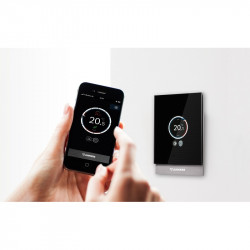 Junkers CT100 Wi-Fi touch thermostat, self-learning, modulation, presence detection, manual mode, daily and weekly schedule
