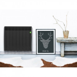 Electric radiator series D ROINTE Black, touch panel, Rointe Connect app, Wi-Fi