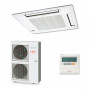 Climatiseur cassette Fujitsu AUY 125 UiA-LR, technologie V-Pam, fonction haut plafond, nouveau turbo ventilateur, classe A/A, aérodynamisme amélioré