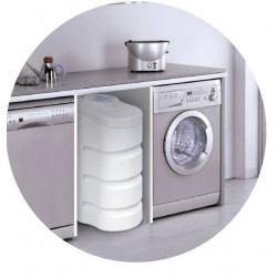 CURVE D-UF Gegenstrom-Wasserenthärter 20 Liter, verwandelt hartes Leitungswasser in weiches Wasser, aus geblasenem Polyethylen