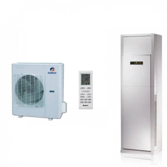Acondicionador de aire GREE Fresh Wind 48 trifásico tipo inverter de columna, R410A, Clase A/A, 2 años de garantía total del fabricante, alimentación trifásica, 380 V — fotos, apariencia, detalles