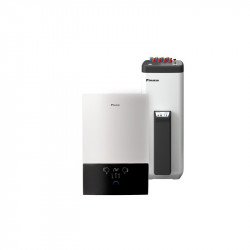 Daikin D2TND28SET gas condensing boiler, 28 kW capacity, innovative heat exchanger, built-in sensor for monitoring the current state of the boiler