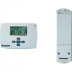 Room thermostat ON/OFF by radio, schedule mode, stop function, key lock function