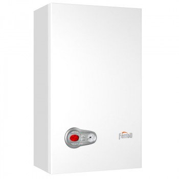Chaudière à gaz Ferroli BLUEHELIX PRO SLIM 32 C, débit maximum d'ECS jusqu'à 18,3 l/min, profondeur réduite à 250 mm, économie de gaz jusqu'à 20%.