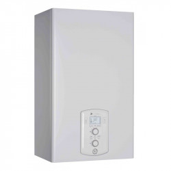 Gas wall mounted boiler Chaffoteaux PIGMA EVO 30 FF with pipe, output 30 kW, high thermal efficiency, fast water heating, compatible with solar panels