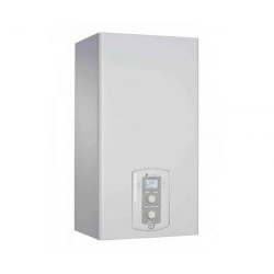 Gas wall mounted boiler Chaffoteaux PIGMA EVO 30 FF with pipe, output 30 kW, high thermal efficiency, fast water heating, compatible with solar panels