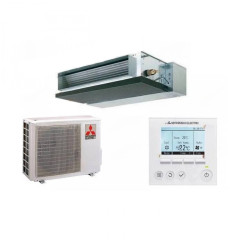 Канальний кондиціонер Mitsubishi Electric MSEZ-35VA, підходить для площі до 35 м², клас A+/A+, інверторний компресор Канальний кондиціонер Mitsubishi Electric MSEZ-35VA, підходить для площі до 35 м², клас A+/A+, інверторний компресор
