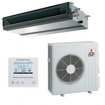 Mitsubishi Electric MSEZ-50VA Inverter-Kanalklimaanlage, geeignet für Flächen bis zu 50 m²,  Installation ohne Demontage der Rohrleitungen, 3 Jahre Garantie