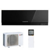 Climatiseur noir élégant Mitsubishi Electric MSZ-EF42VG, pour pièces jusqu'à 42 m², I-Save, diagnostic automatique, registre automatique, Econo Cool, contrôle PAM — photos, apparence, détails