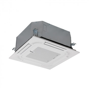 Kasetowy system split Hisense AUC140UR6RPHB4 do dużych pomieszczeń o powierzchni do 140 m², wyposażony w zaawansowaną technologię inwerterową.