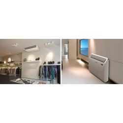 Acondicionador de aire de suelo-techo Hisense AUV71UR4RFA4, con tensión monofásica, panel decorativo con opción de cambio de color