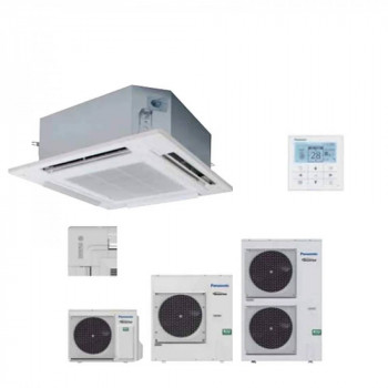 Panasonic KIT-125PU2ZH5 Kassetten-Klimagerät für Räume bis zu 125 m², kompaktes Design für einfache Installation, intelligenter Econavi-Sensor