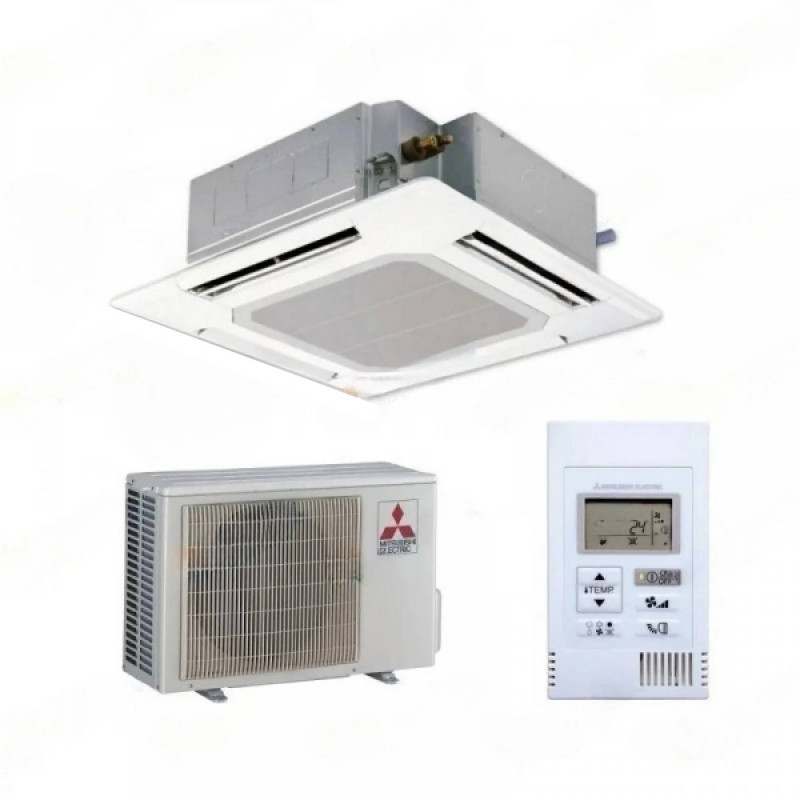 Заказать Инверторный кассетный кондиционер  Mitsubishi Electric MPLZ-35VEA, подходит для помещения до 35 м², для небольших коммерческих помещений оптом и в розницу