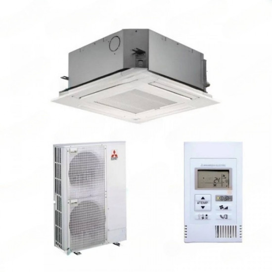 Fábrica para la producción de Aire acondicionado cassette a Precios de Productor Pida Aire acondicionado de cassette Mitsubishi Electric MPLZ-100VEA, una solución ideal para locales comerciales de hasta 100 m², como oficinas, hoteles y locales comerciales a precios de fábrica