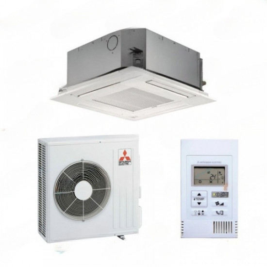 Fábrica para la producción de Aire acondicionado cassette a Precios de Productor Pida Aire acondicionado de cassette Inverter Mitsubishi Electric MSPLZ-71VEA, superficie recomendada hasta 71 m², opción de conexión con adaptador Wi-Fi a precios de fábrica