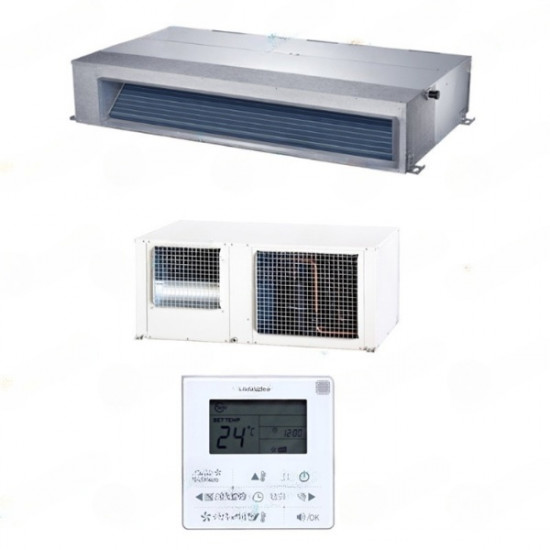 Buy Duct air conditioner Midea MTIC-140(48)N8R, for rooms up to 140 m², quiet operation, wall-mounted control panel, DC inverter at Factory Prices