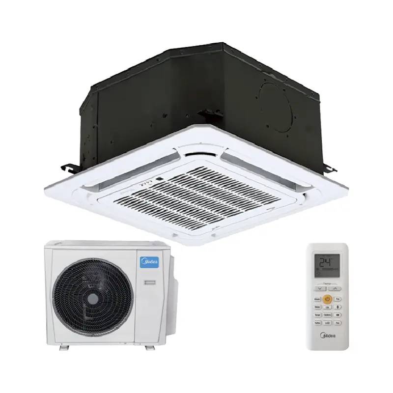 Encomende Ar condicionado cassete Midea MCAU-52(18)N8Q, para instalações comerciais e residenciais até 52 m², tecnologia inverter, comando sem fios a preços de fábrica