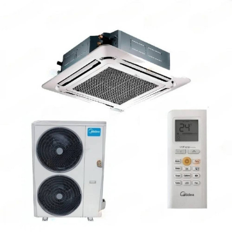 Encomende Aparelho de ar condicionado de cassete Midea MCD-160(55)N8R, controlo por controlo remoto sem fios, fluxo de ar de 360 a preços de fábrica