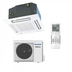 Касетний інверторний кондиціонер Panasonic KIT-Z60-UB4EA, для офісів, магазинів та інших приміщень, оснащене стельовими решітками розміром 60x60 см. Касетний інверторний кондиціонер Panasonic KIT-Z60-UB4EA, для офісів, магазинів та інших приміщень, оснащене стельовими решітками розміром 60x60 см.