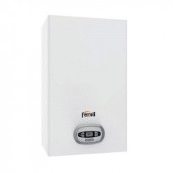 Ferroli Bluehelix PRO RRT SLIM 24 C gas boiler, new boiler self-cleaning function, class 6 with low NOx emissions, Gas Adaptive intelligent system