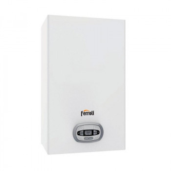 Chaudière à gaz Ferroli Bluehelix PRO RRT SLIM 24 C, nouvelle fonction d'auto-nettoyage de la chaudière, classe 6 à faibles émissions de NOx, système intelligent Gas Adaptive