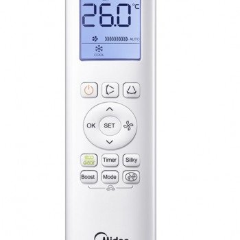 Бытовой кондиционер сплит Midea Breezeless 26(09)N8, для помещений площадью до 25 м², Wi-Fi, бесшумная работа, безветренное охлаждение 