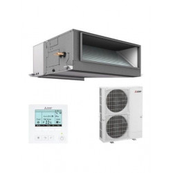 Acondicionador de aire de conductos de alta presión Mitsubishi Electric SPEZ-M250LYKA, para habitaciones con una gran superficie y un complejo sistema de conductos