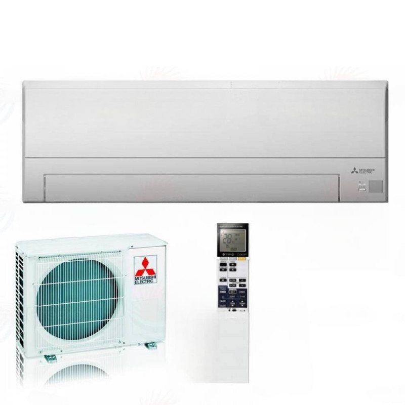 Ar condicionado para ambientes pequenos Mitsubishi Electric MSZ-BT20VGK, para ambientes até 17 m², funcionamento ultrassilencioso a partir de 19 dB — fotos, aparência, detalhes