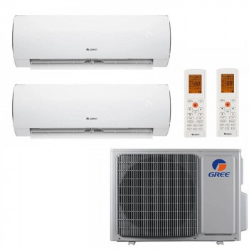 Sistema dividido GREE 2X1 FAIR 9 + FAIR 18 + FM 24 WIFI