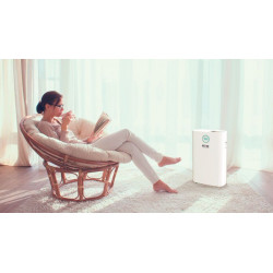 HTWPUR60SPA Air Purifier, 4 stages of filtration, eliminates 99 . 95% of particles as small as 0.3, oxygenates the body