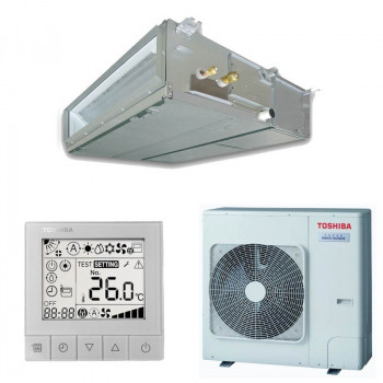 Acondicionador de aire por conductos Toshiba SPA Inverter 80, para habitaciones de hasta 80 m², 3 años de garantía total, R32, conexión de hasta 4 unidades interiores