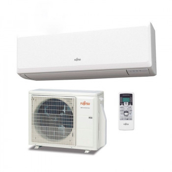 1x1 Fujitsu ASY 25 UI-KP split-systeem airconditioner voor wandmontage, automatische herstart, automatische temperatuurregeling, hoge energie-efficiëntie
