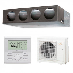 Acondicionador de aire por conductos Fujitsu ACY 71 K-KA ECO, para enfriar y calentar cómodamente habitaciones de 60 a 70 m², mando a distancia