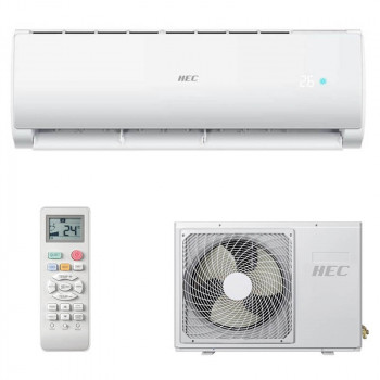 Klimatyzator HEC HEC25TF2, inwerterowy system split 1X1, autodiagnostyka, 5 prędkości wentylatora, wyświetlacz LED, tryb nocny
