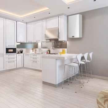 Caldeira a gás de condensação Ariston HS Premium 24FF, para apartamentos e casas particulares, aquecimento instantâneo de água