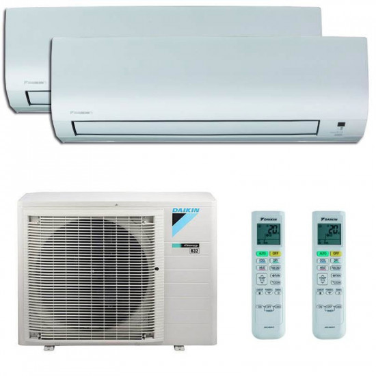 Pida Sistema split 2x1 Daikin 2MXP50M3: 2MXM50N + FTXP35M + FTXP35M, unidad exterior, 2 unidades interiores, panel de control, WiFi a precios de fábrica