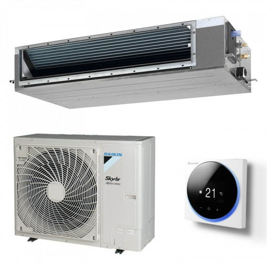 Fábrica para a produção de Ar condicionado canalizado a preços de produtor Encomende Ar condicionado canalizado de alta pressão Daikin DAG125A, pressão estática de 200 Pa, equilíbrio perfeito entre eficiência e conforto a preços de fábrica