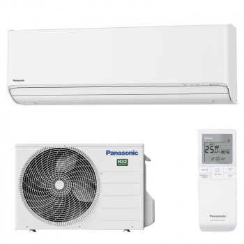 Белый матовый кондиционер Panasonic Etherea KIT-Z20-XKE с инверторной технологией, для помещений площадью до 20 м², страняет бактерии, вирусы, аллергены, плесень и неприятные запахи
