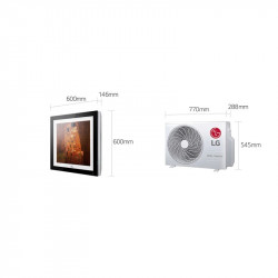 Кондиціонер LG ArtCool Gallery A12FR R32, індивідуальний дизайн, голосове управління, WIFI, самоочищення Кондиціонер LG ArtCool Gallery A12FR R32, індивідуальний дизайн, голосове управління, WIFI, самоочищення