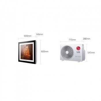 Кондиціонер LG ArtCool Gallery A12FR R32, індивідуальний дизайн, голосове управління, WIFI, самоочищення