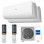 Multi-Split-System Haier 2U40S2SM1FA + Flexis 25 + Flexis 25 R32, für zwei Räume bis zu 20 m2