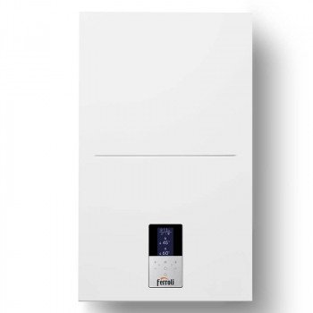Chaudière à gaz à condensation Ferroli Bluehelix Hitech RRT 28 C, écran CapSense Touch de 2,8", 28 kW, classe d'efficacité énergétique A+ avec connexion Wi-Fi et chrono-thermostat