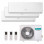 Multi-split system Hisense 3x1 3AMW62U4RFA + DJ25VE0BG + DJ25VE0BG + DJ35VE0BG, for a comfortable microclimate of three rooms up to 20 m2