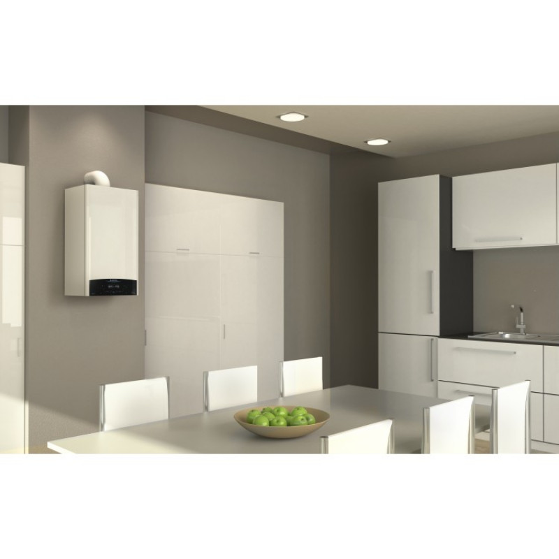 Encomende Caldeira de dois circuitos Ariston CLAS ONE 35FF EU, equipada com a tecnologia inovadora Per4mance System, controlo remoto através de aplicação móvel a preços de fábrica