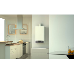 Dwuprzewodowy kocioł Ariston CLAS ONE 35FF EU, wyposażony w innowacyjną technologię Per4mance System, zdalne sterowanie za pomocą aplikacji mobilnej