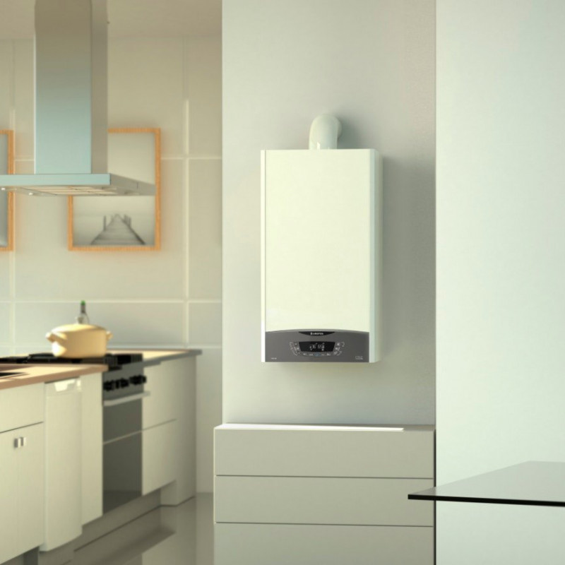 Encomende Caldeira de dois circuitos Ariston CLAS ONE 35FF EU, equipada com a tecnologia inovadora Per4mance System, controlo remoto através de aplicação móvel a preços de fábrica
