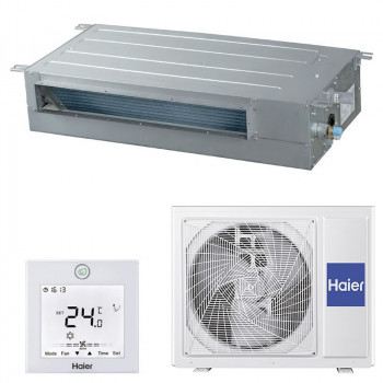 Haier AD35S2SS1FA(H) airconditioner met lagedrukkanaal en compact ontwerp met laag profiel Haier AD35S2SS1FA(H) airconditioner met lagedrukkanaal en compact ontwerp met laag profiel